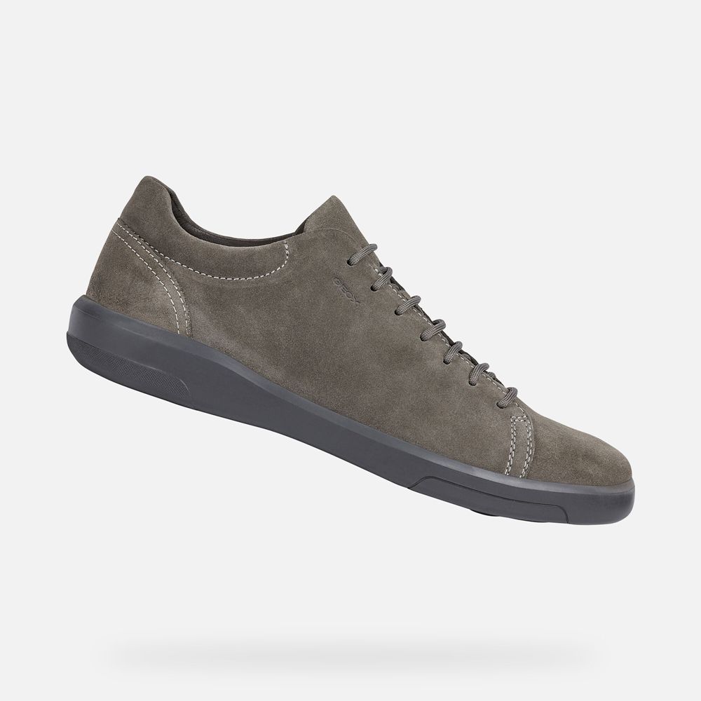 Sapatos Casuais Geox Homem Cinzentas Escuro - Samuele - DVFKH5813